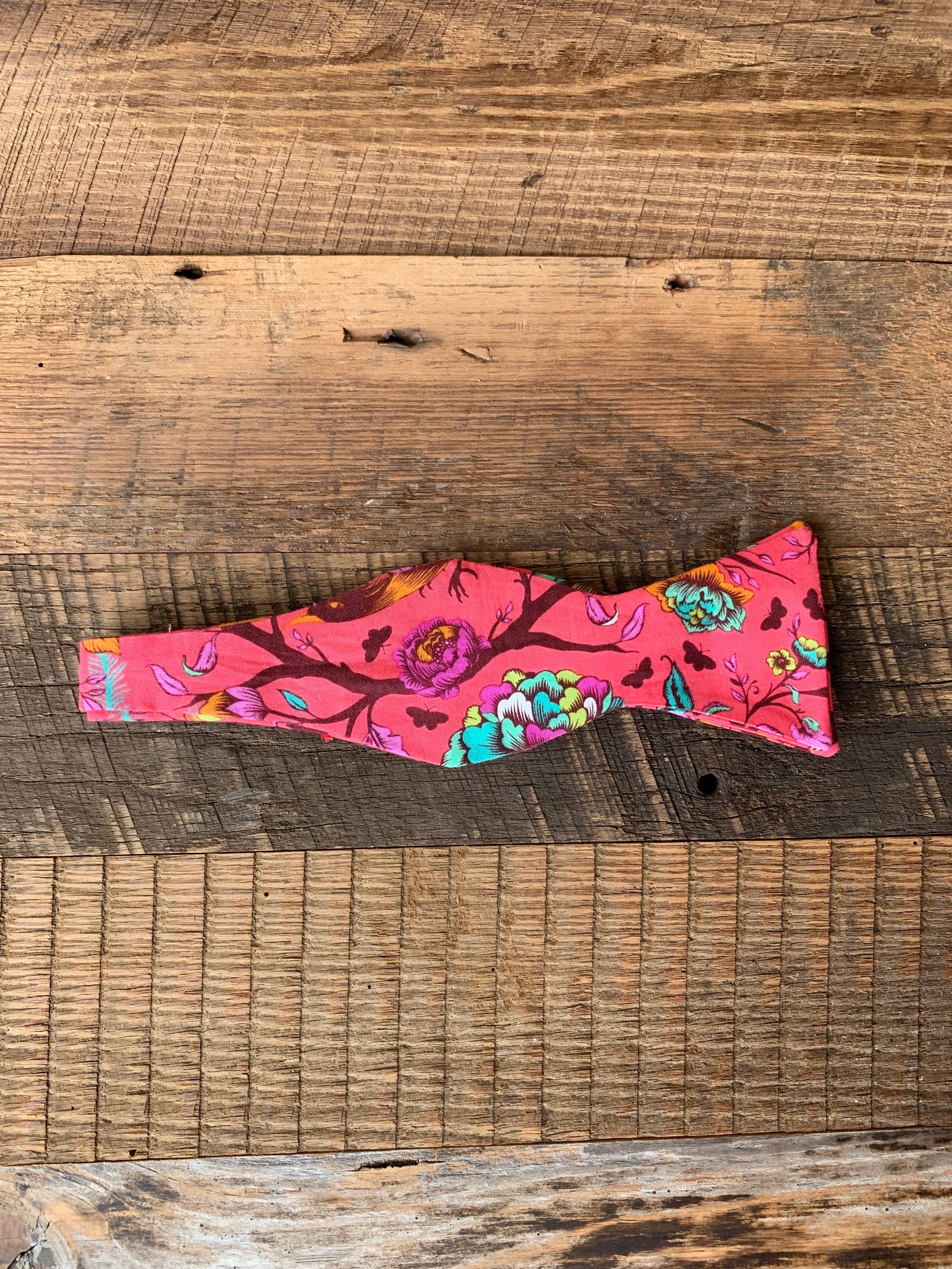 Flattering Floral Bow Tie