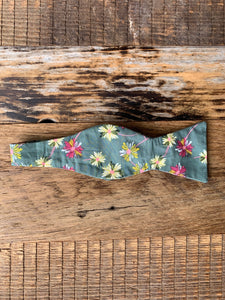 Freehand Floral Bow Tie
