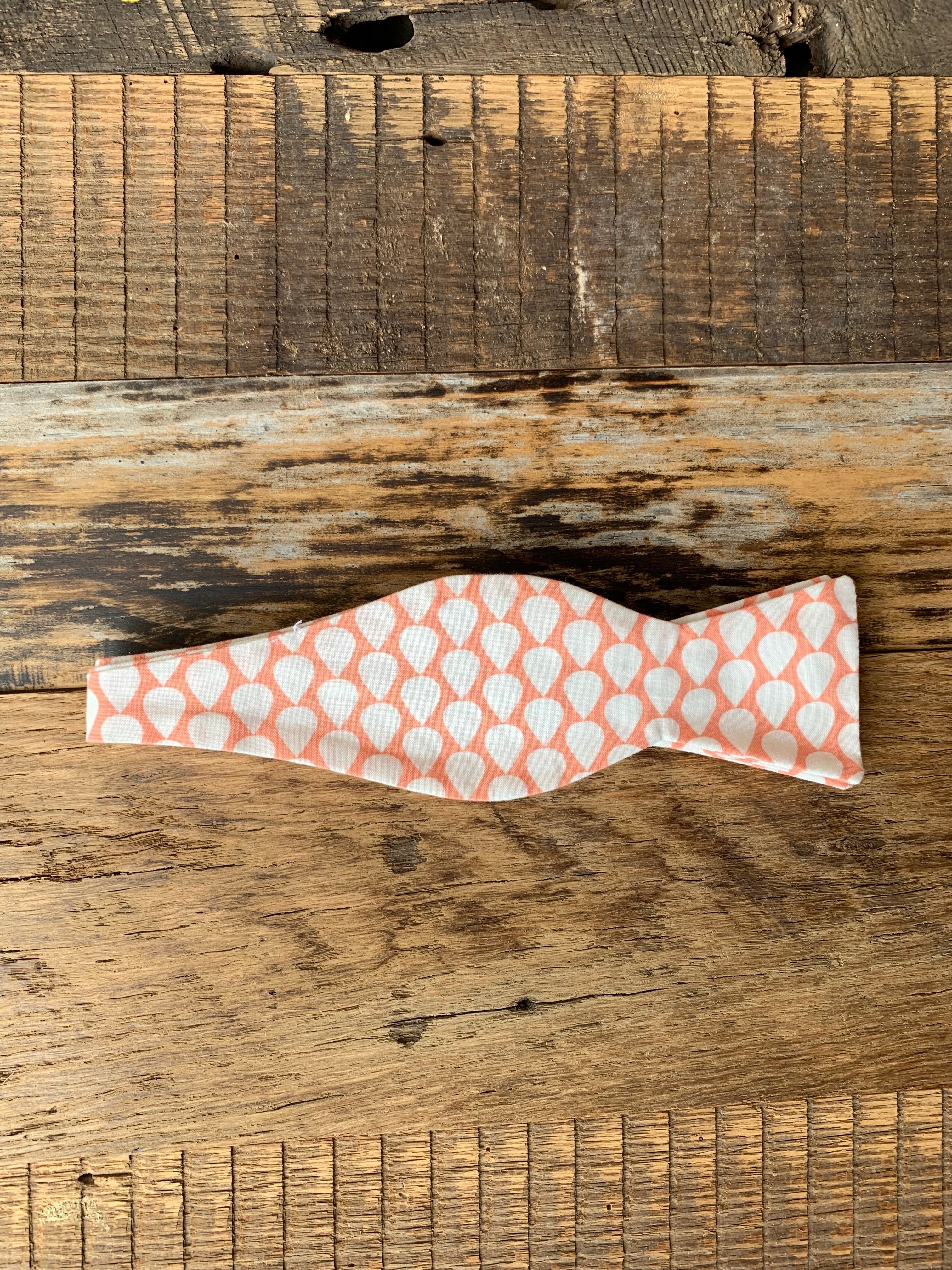 Peach Parachute Bow Tie